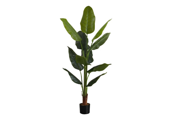 English Elm Artificial Fiddle Leaf Fig Tree 47 Inch Tall Faux Plant with Real Touch Foliage B2710P220044