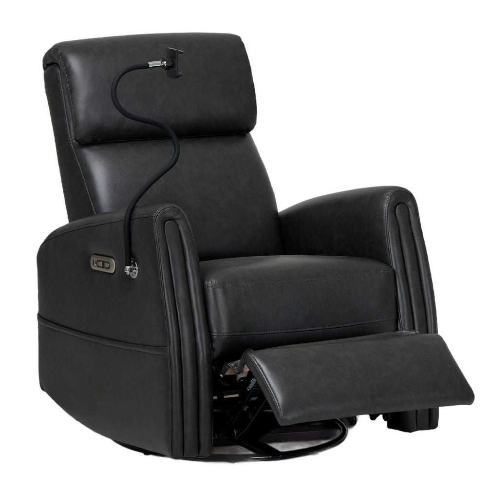HomeRoots 35" Brown Faux Leather Heated Massage Lift Recliner - Zero Gravity Comfort & USB Charging Convenience 718748