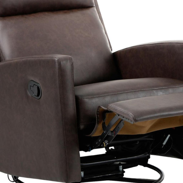 HomeRoots 35" Gray Faux Leather Power Lift Recliner with Heat & Massage, USB Port, Zero Gravity Comfort 718749