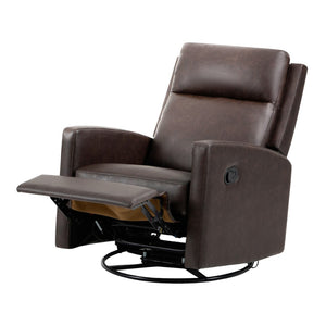 HomeRoots 35" Gray Faux Leather Power Lift Recliner with Heat & Massage, USB Port, Zero Gravity Comfort 718749