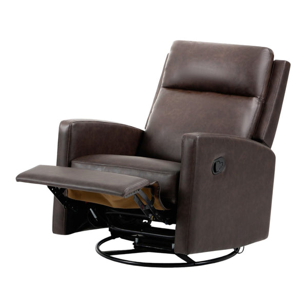 HomeRoots 35" Gray Faux Leather Power Lift Recliner with Heat & Massage, USB Port, Zero Gravity Comfort 718749