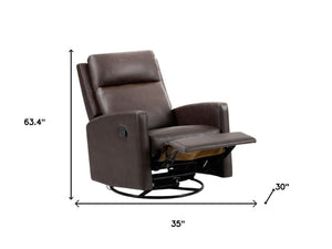 HomeRoots 35" Gray Faux Leather Power Lift Recliner with Heat & Massage, USB Port, Zero Gravity Comfort 718749