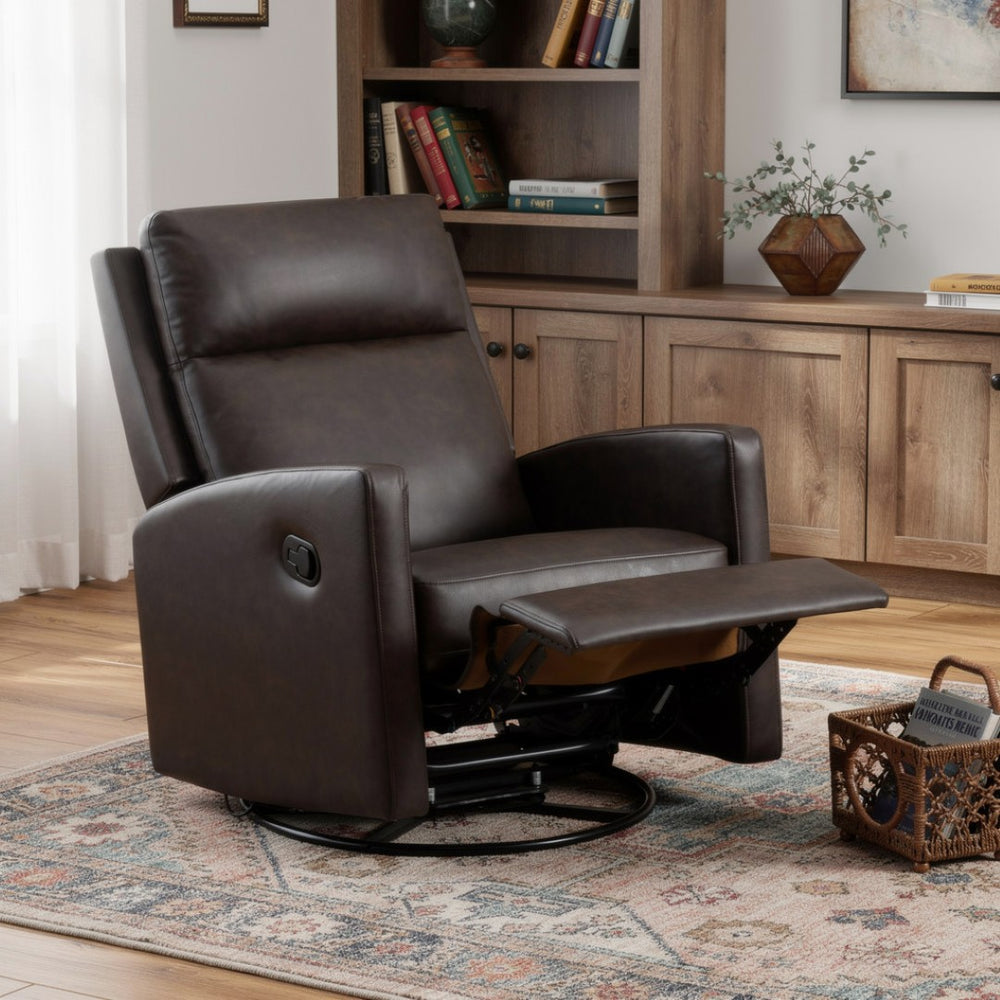 HomeRoots 35" Gray Faux Leather Power Lift Recliner with Heat & Massage, USB Port, Zero Gravity Comfort 718749