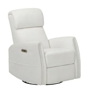 HomeRoots 35" Green Faux Leather Manual Recliner - Stylish, Compact Comfort for Living Room & Office Relaxation 718752