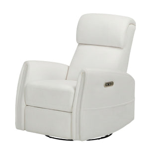 HomeRoots 35" Green Faux Leather Manual Recliner - Stylish, Compact Comfort for Living Room & Office Relaxation 718752