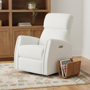 HomeRoots 35" Green Faux Leather Manual Recliner - Stylish, Compact Comfort for Living Room & Office Relaxation 718752