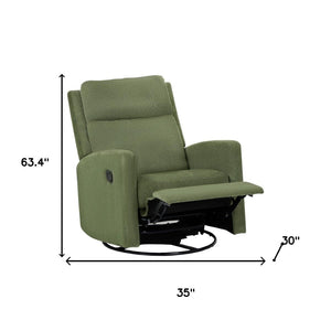 HomeRoots 35" Brown Faux Leather Manual Recliner - Stylish, Durable, & Versatile Comfort for Any Room! 718753