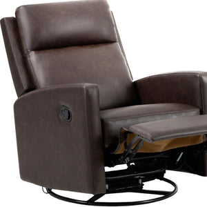 HomeRoots 37" Blue Faux Leather Heated Massage Lift Assist Recliner with USB & Side Storage for Relaxation 718754