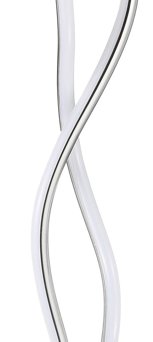 HomeRoots 17" Sleek Silver LED Table Lamp - Modern Design for Ambient Lighting, Perfect for Any Room Decor 718760