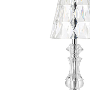 HomeRoots 11" White LED Table Lamp with Globe Shade & USB Charging - Modern Minimalist Design for Home Decor 718783