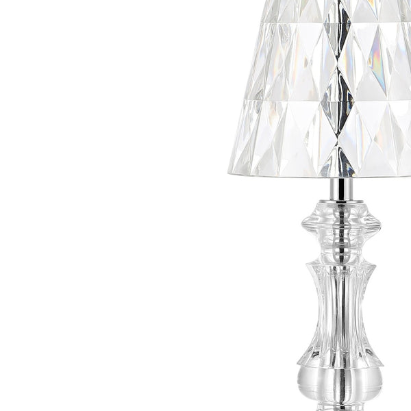 HomeRoots 11" White LED Table Lamp with Globe Shade & USB Charging - Modern Minimalist Design for Home Decor 718783