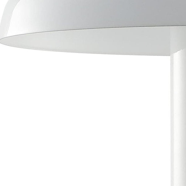HomeRoots 11" Forest Green USB Table Lamp with Globe Shade - Modern LED Lighting & Built-in Charging Port 718785