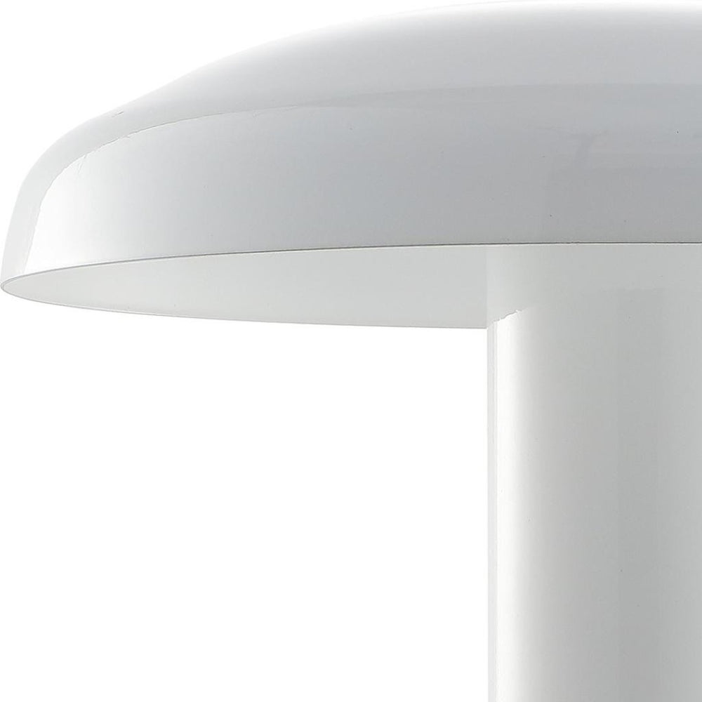 HomeRoots 11" Forest Green USB Table Lamp with Globe Shade - Modern LED Lighting & Built-in Charging Port 718785