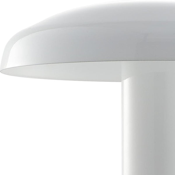 HomeRoots 11" Forest Green USB Table Lamp with Globe Shade - Modern LED Lighting & Built-in Charging Port 718785