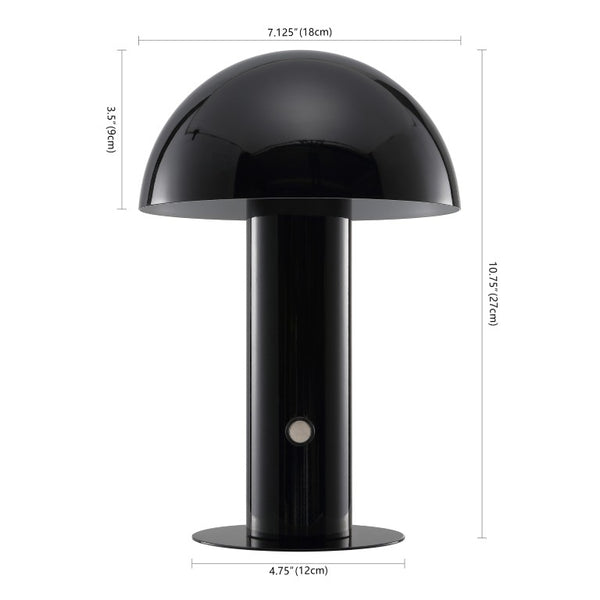11 Inch Usb Powered Globe Shade Novelty Table Lamp Accent Light for Desk or Bedroom