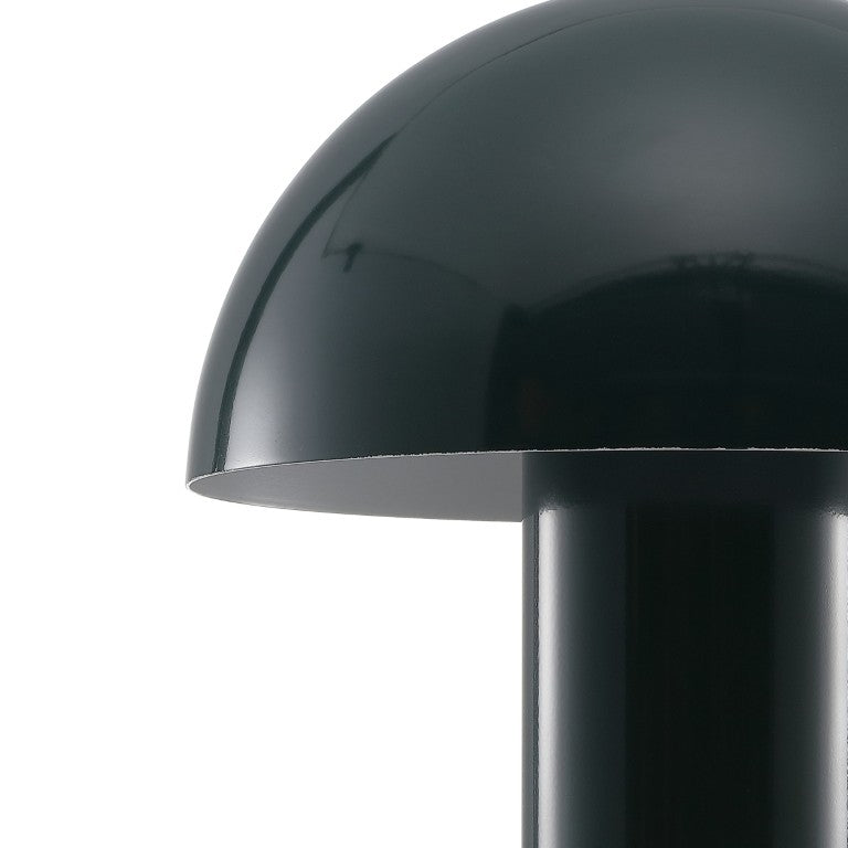 HomeRoots 11 Inch Forest Green Globe Shade Usb Table Lamp for Desk or Bedside Accent Lighting 718791