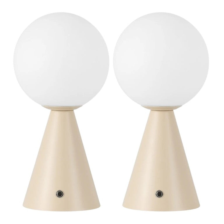 HomeRoots Set of Two Lighthouse Glass Table Lamps with Usb Port for Coastal Bedroom Decor 718810