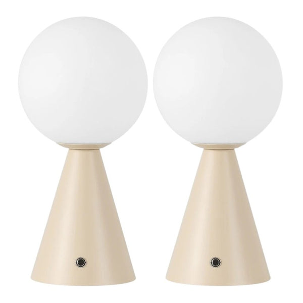 HomeRoots Set of Two Lighthouse Glass Table Lamps with Usb Port for Coastal Bedroom Decor 718810