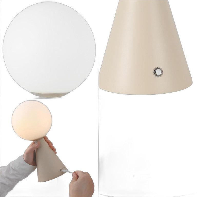 HomeRoots Set of Two Lighthouse Glass Table Lamps with Usb Port for Coastal Bedroom Decor 718810