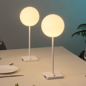 HomeRoots Set of Two 18" Gray USB Table Lamps - Modern LED Touch Control Design for Stylish Home Lighting 718821