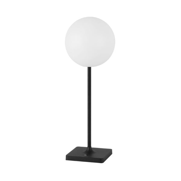 Set of Two Modern Black Table Lamps with Built-in Usb Charging Port for Bedside