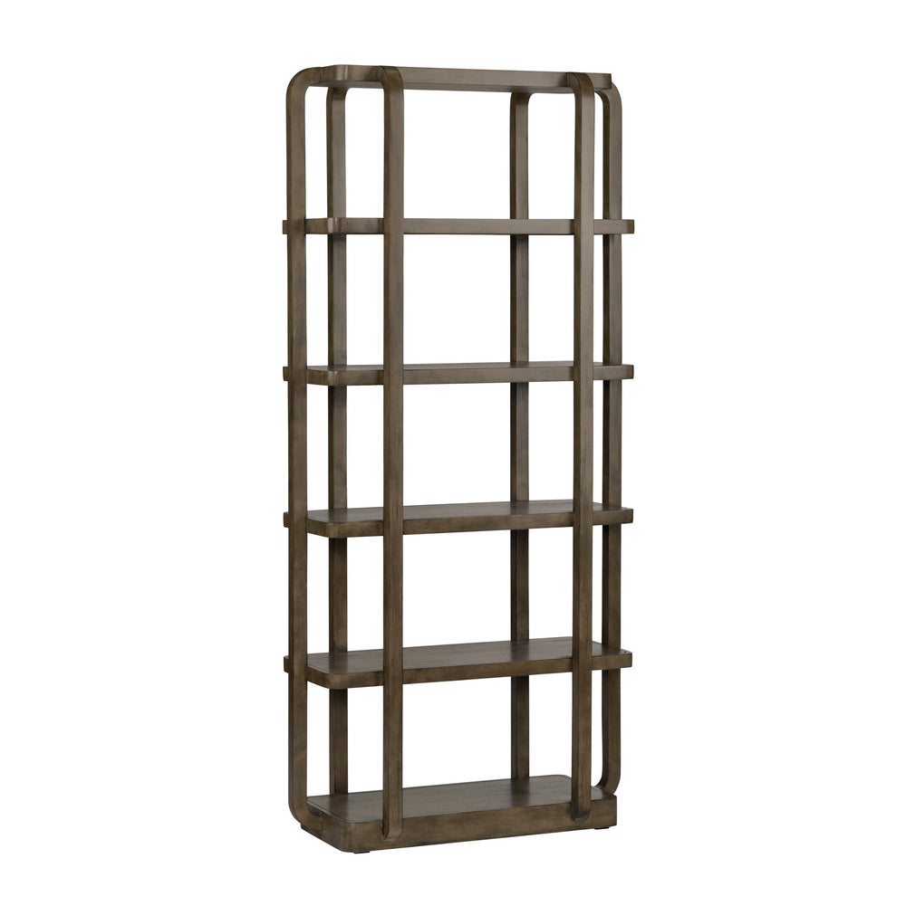 Crestview Collection Transitional Etagere Bookcase - Stylish Brown Open-frame Storage Solution For Modern Interiors Brown Solid Wood Cvfdr1207
