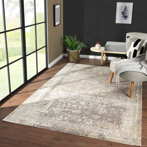 HomeRoots 6' Navy Blue and White Geometric Area Rug - Stylish Coastal Design for Living Spaces, Easy Care 719012