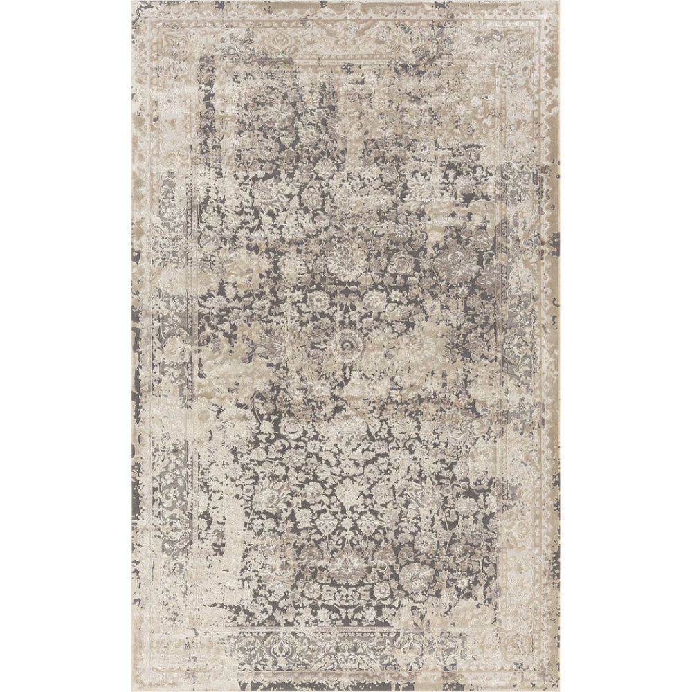 HomeRoots 6' Navy Blue and White Geometric Area Rug - Stylish Coastal Design for Living Spaces, Easy Care 719012