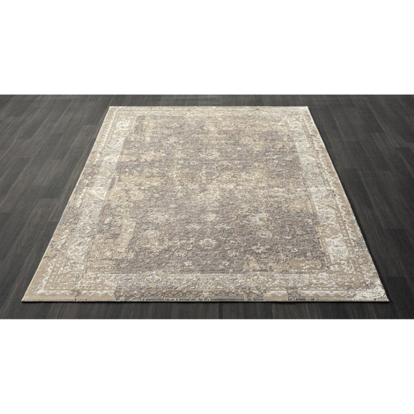 HomeRoots 6' Navy Blue and White Geometric Area Rug - Stylish Coastal Design for Living Spaces, Easy Care 719012