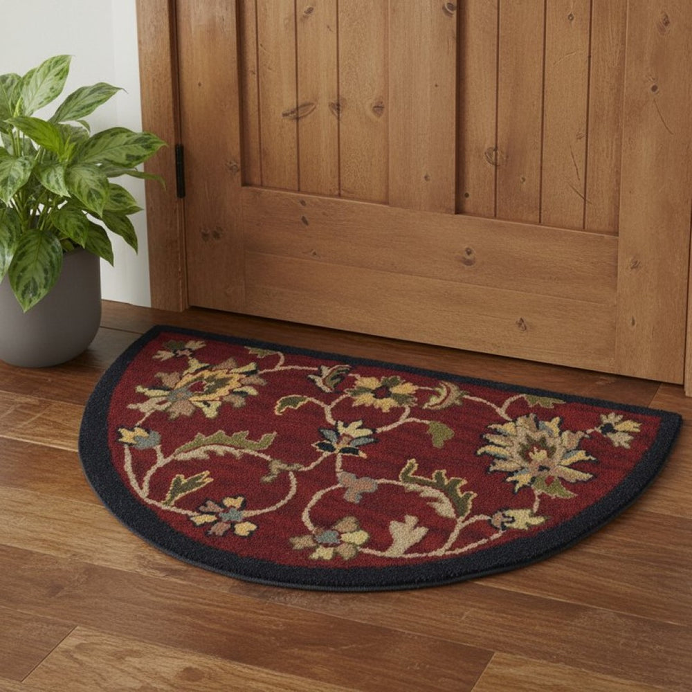 HomeRoots 2' X 2' Hand-Knotted Beige and Gray Wool Area Rug - Artisanal Abstract Design for Modern Interiors 719019