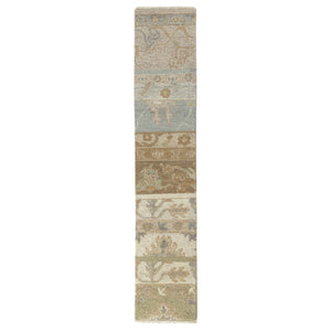 HomeRoots 8' X 10' Hand-Tufted Wool Area Rug in Light Gray & Beige - Floral Design for Cozy Living Spaces 719020