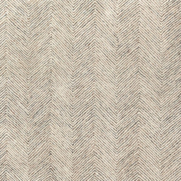 HomeRoots 5' Light Gray & Beige Floral Hand-Tufted Wool Area Rug - Elegant, Durable, Perfect for Any Room! 719023