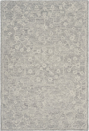 HomeRoots 8' Hand-Tufted Wool Area Rug in Green and Ivory Floral Design - Cozy, Durable, and Unique Home Accent 719024