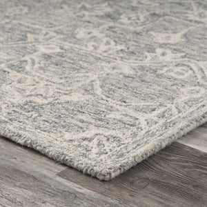 HomeRoots 8' Hand-Tufted Wool Area Rug in Green and Ivory Floral Design - Cozy, Durable, and Unique Home Accent 719024