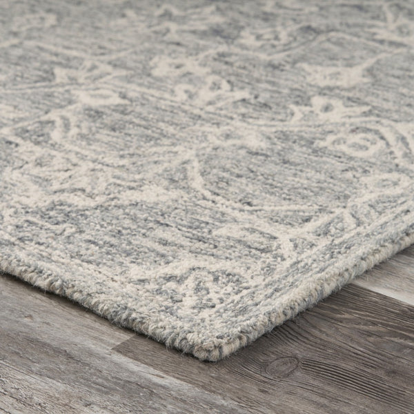 HomeRoots 8' Hand-Tufted Wool Area Rug in Green and Ivory Floral Design - Cozy, Durable, and Unique Home Accent 719024