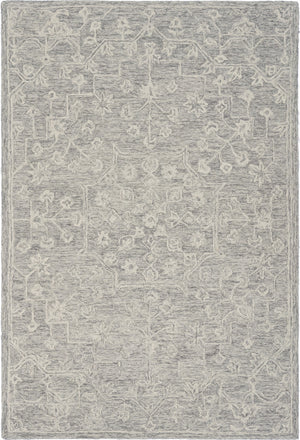 HomeRoots 8' Hand-Tufted Wool Area Rug in Green and Ivory Floral Design - Cozy, Durable, and Unique Home Accent 719024