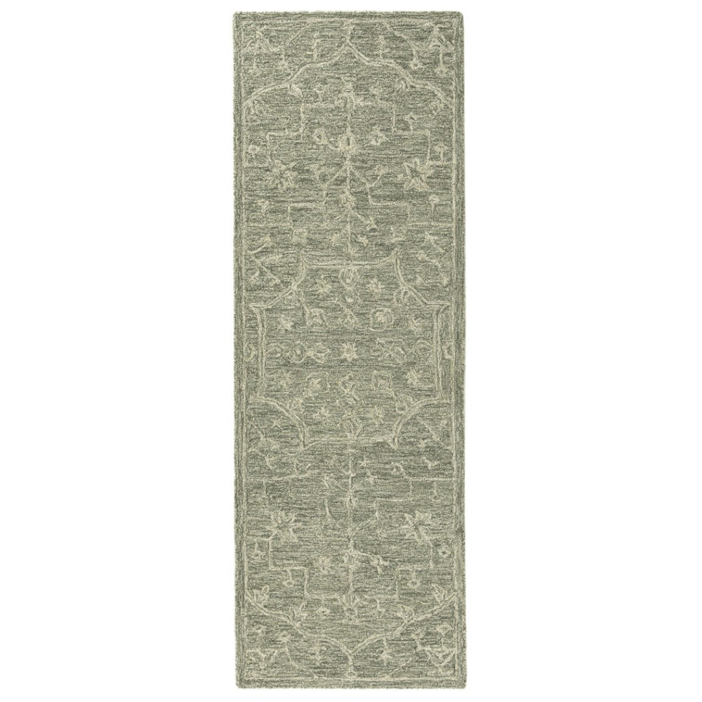 HomeRoots 8' X 10' Hand-Tufted Wool Floral Area Rug - Elegant Brown & Tan Design for Timeless Home Décor 719028