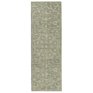 HomeRoots 8' X 10' Hand-Tufted Wool Floral Area Rug - Elegant Brown & Tan Design for Timeless Home Décor 719028