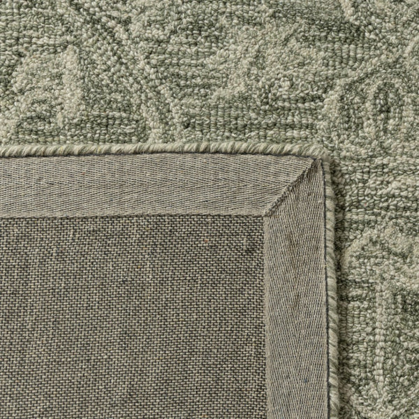 HomeRoots 8' X 10' Hand-Tufted Wool Floral Area Rug - Elegant Brown & Tan Design for Timeless Home Décor 719028