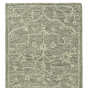 HomeRoots 8' X 10' Hand-Tufted Wool Floral Area Rug - Elegant Brown & Tan Design for Timeless Home Décor 719028