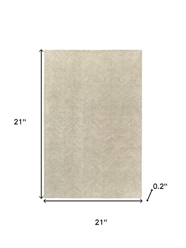 HomeRoots 8' X 10' Blue and Ivory Floral Hand-Tufted Wool Area Rug – Soft, Durable, and Perfect for Any Space! 719033
