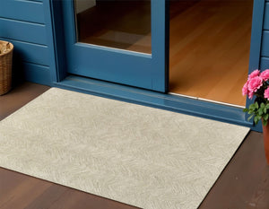 HomeRoots 8' X 10' Blue and Ivory Floral Hand-Tufted Wool Area Rug – Soft, Durable, and Perfect for Any Space! 719033