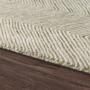 HomeRoots 8' X 10' Blue and Ivory Floral Hand-Tufted Wool Area Rug – Soft, Durable, and Perfect for Any Space! 719033
