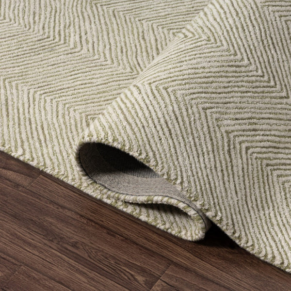 HomeRoots 8' X 10' Blue and Ivory Floral Hand-Tufted Wool Area Rug – Soft, Durable, and Perfect for Any Space! 719033
