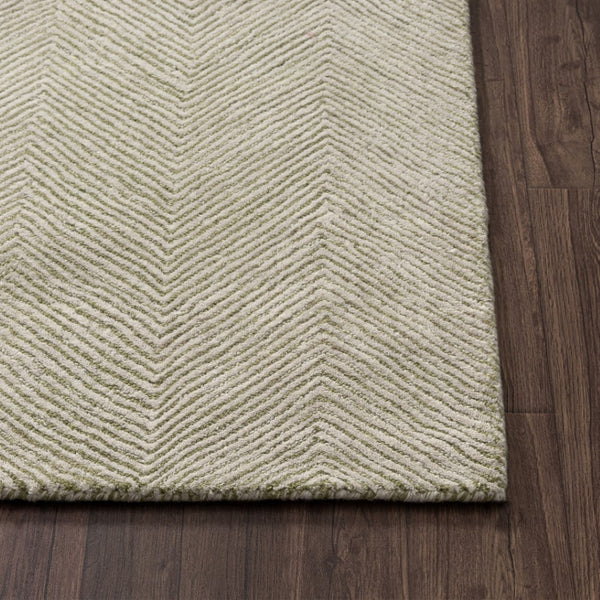 HomeRoots 8' X 10' Blue and Ivory Floral Hand-Tufted Wool Area Rug – Soft, Durable, and Perfect for Any Space! 719033