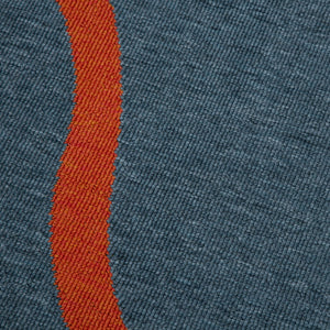 HomeRoots 5' Modern Abstract Area Rug in White, Blue & Red – Durable, Stylish, Perfect for High-Traffic Areas! 719078