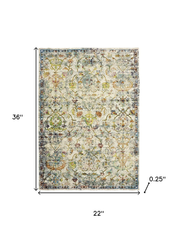 HomeRoots 6' Hand-Tufted Ivory & Beige Wool Medallion Round Rug - Elegant, Durable, and Unique Accent Piece 719090
