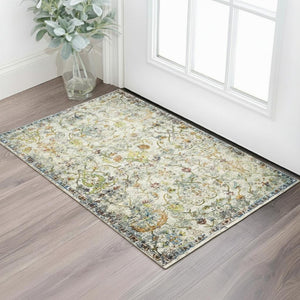 HomeRoots 6' Hand-Tufted Ivory & Beige Wool Medallion Round Rug - Elegant, Durable, and Unique Accent Piece 719090