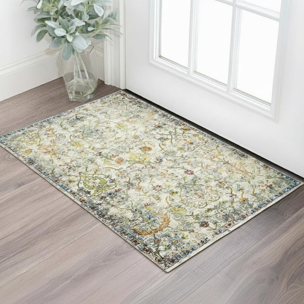 HomeRoots 6' Hand-Tufted Ivory & Beige Wool Medallion Round Rug - Elegant, Durable, and Unique Accent Piece 719090