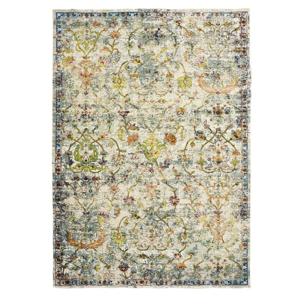 HomeRoots 6' Hand-Tufted Ivory & Beige Wool Medallion Round Rug - Elegant, Durable, and Unique Accent Piece 719090